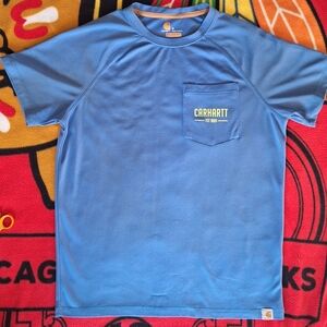 Introducing the vibrant Men’s Carhartt Force T-shirt in a stunning sky blue! Thi